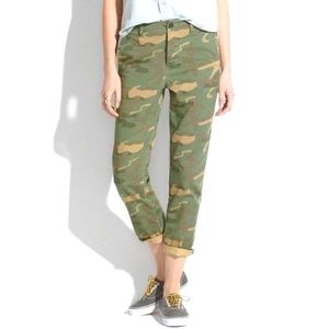 Madewell Camo High Rise Rivington Ankle Pants 26